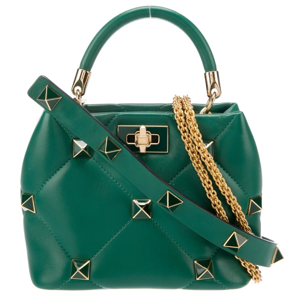 Valentino Roman Stud Handbag with two straps